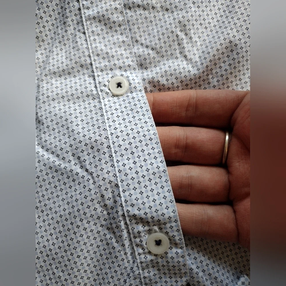 Good Man Brand Button Down Short Sleeve Shirt Medium NWOT - Picture 7 of 12